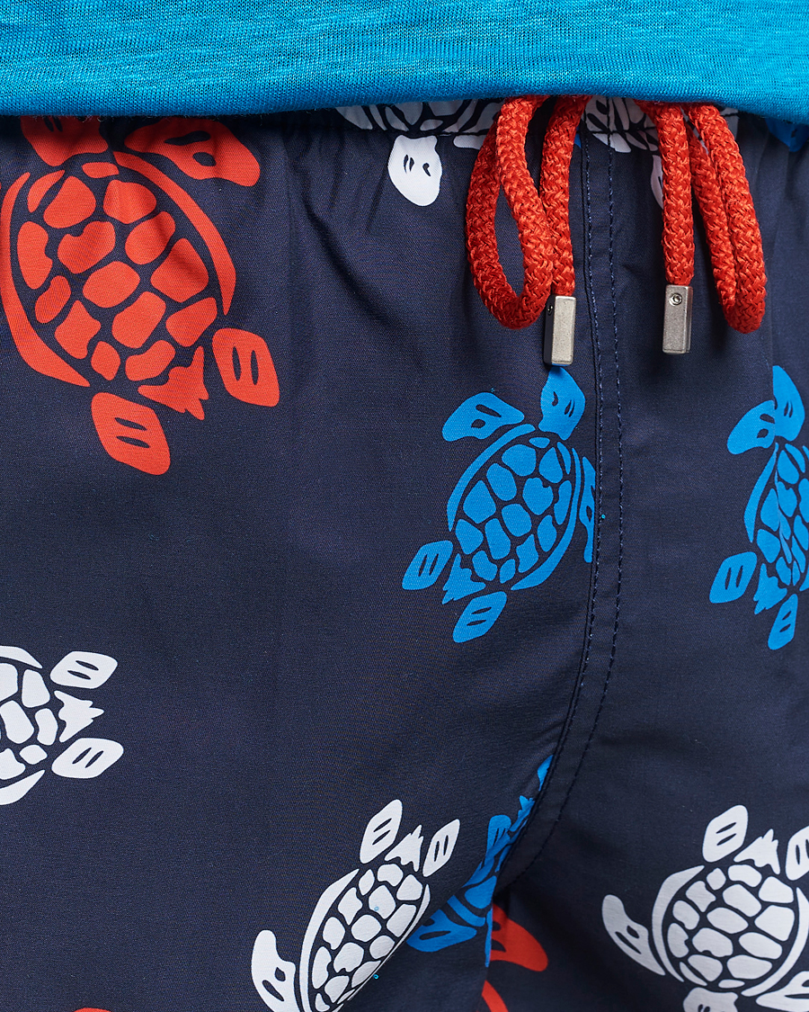 Mies | Uimahousut | Vilebrequin | Moorea Printed Swimshorts Bleu Marine