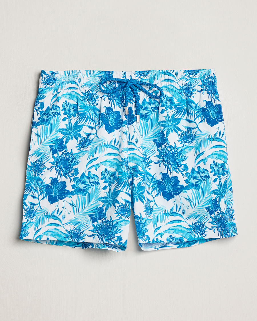 Mies | Uimahousut | Vilebrequin | Moorise Printed Swimshorts Blanc