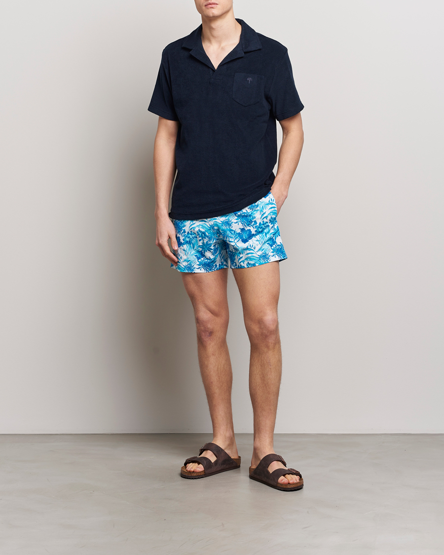 Mies | Uimahousut | Vilebrequin | Moorise Printed Swimshorts Blanc