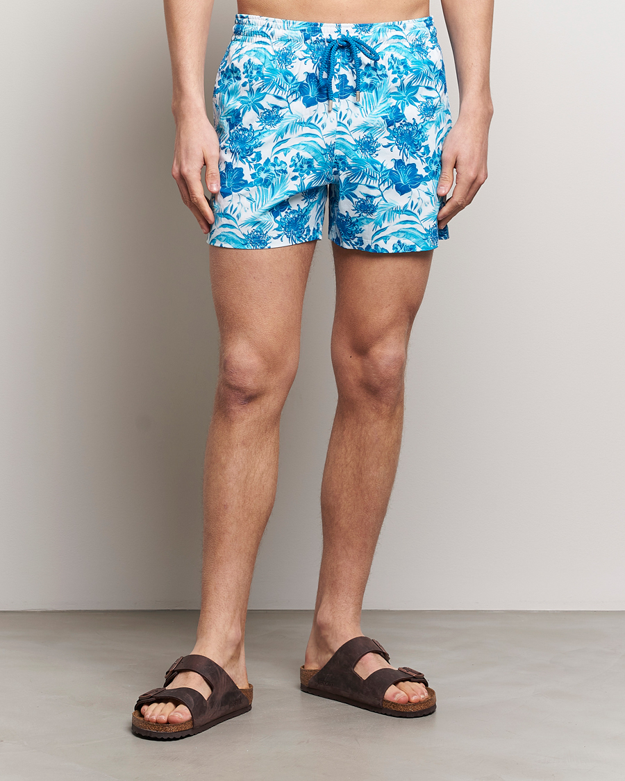 Mies | Uimahousut | Vilebrequin | Moorise Printed Swimshorts Blanc