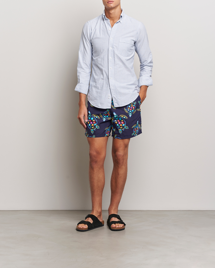 Mies | Uimahousut | Vilebrequin | Moorea Printed Swimshorts Minuit