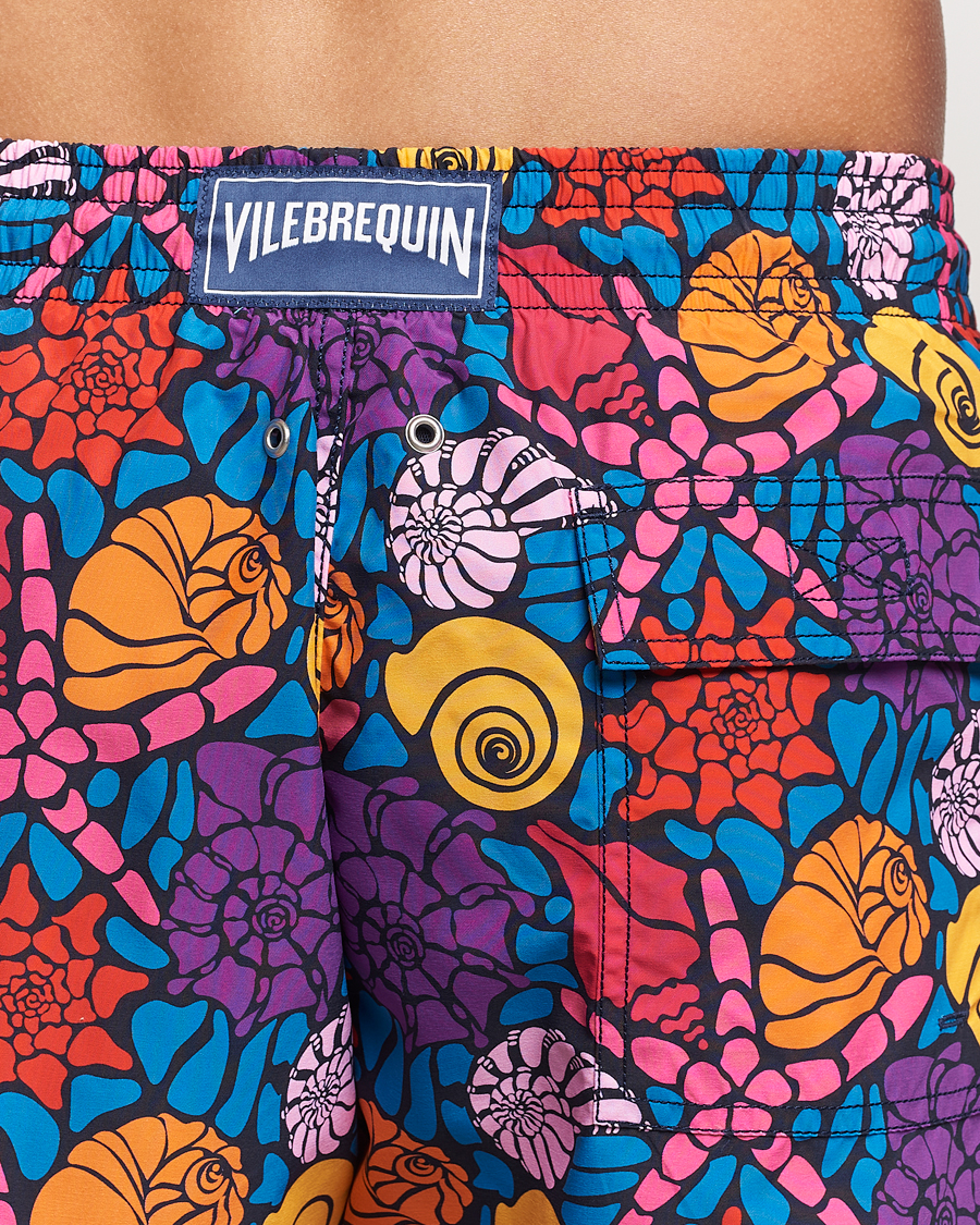 Mies | Uimahousut | Vilebrequin | Moorea Printed Swimshorts Bleu Marine