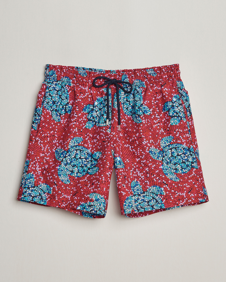 Mies | Uimahousut | Vilebrequin | Moorea Printed Swimshorts Merlot