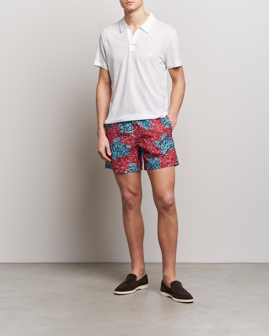 Mies | Uimahousut | Vilebrequin | Moorea Printed Swimshorts Merlot