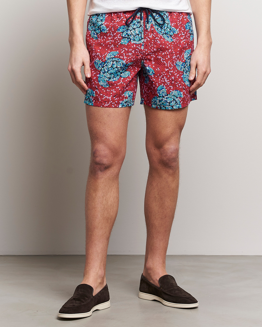 Mies | Uimahousut | Vilebrequin | Moorea Printed Swimshorts Merlot
