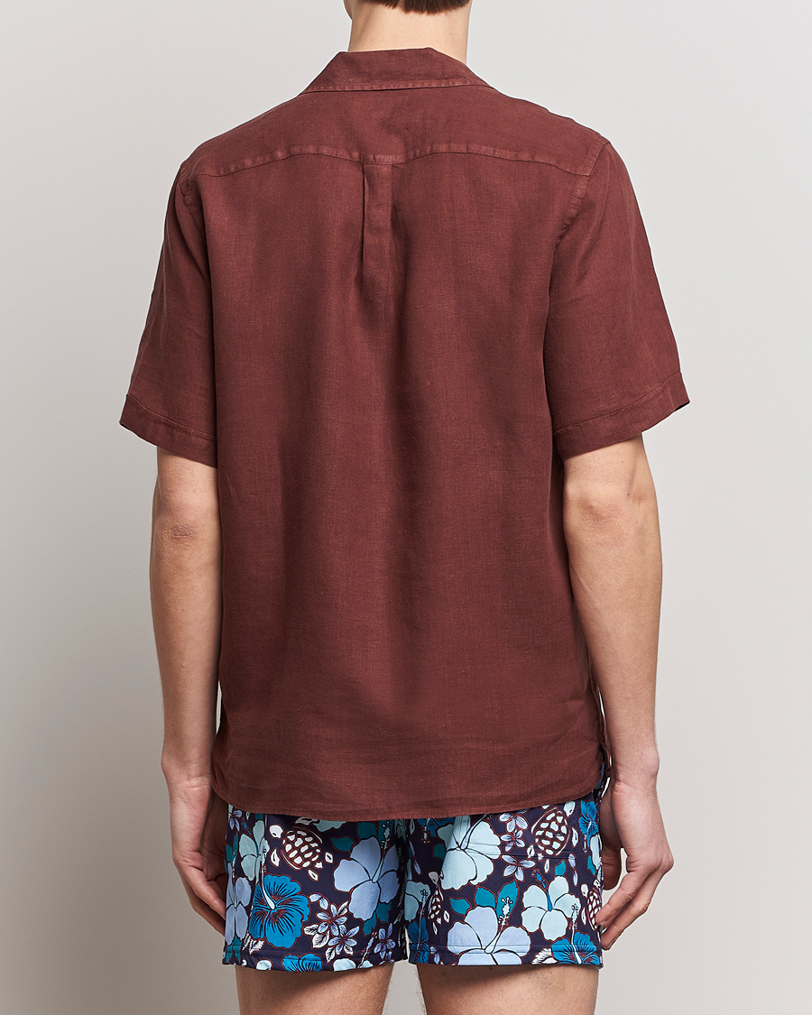 Mies | Kauluspaidat | Vilebrequin | Carhli Resort Short Sleeve Shirt Acajou