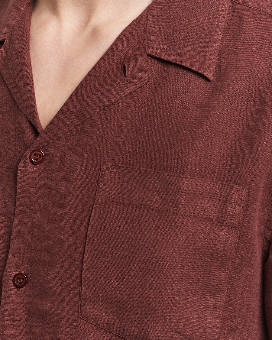 Mies | Kauluspaidat | Vilebrequin | Carhli Resort Short Sleeve Shirt Acajou