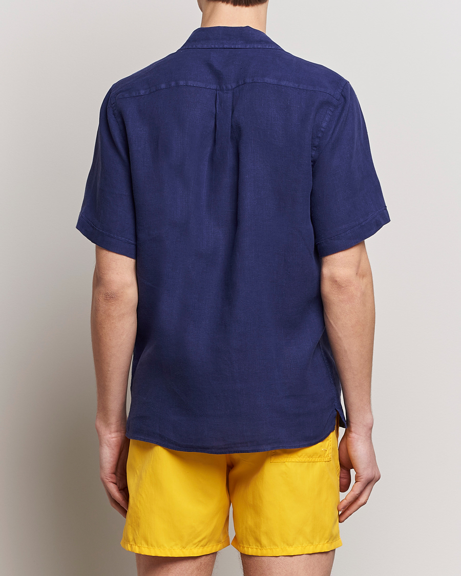 Mies | Kauluspaidat | Vilebrequin | Carhli Resort Short Sleeve Shirt Minuit