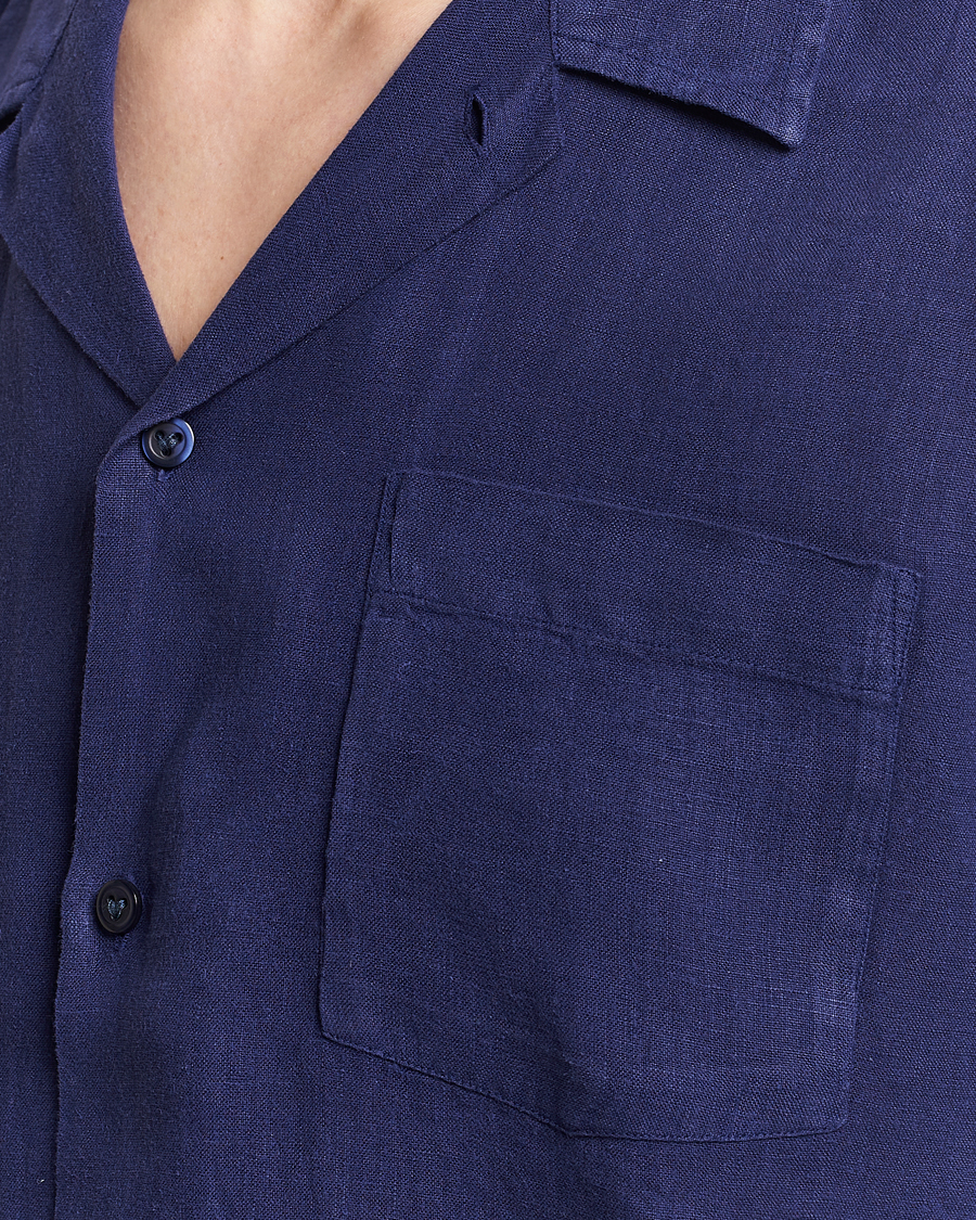 Mies | Kauluspaidat | Vilebrequin | Carhli Resort Short Sleeve Shirt Minuit