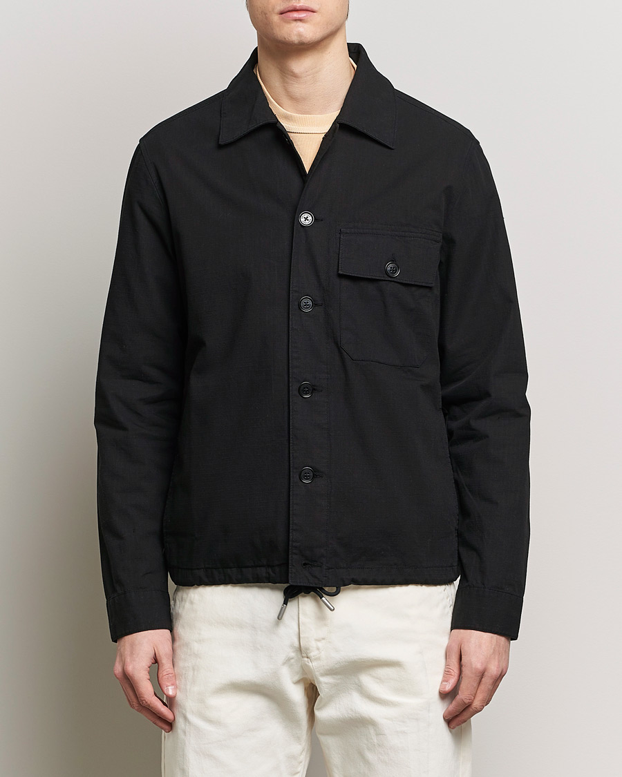 Mies | Takit | Belstaff | Guley Ripstop Overshirt Black