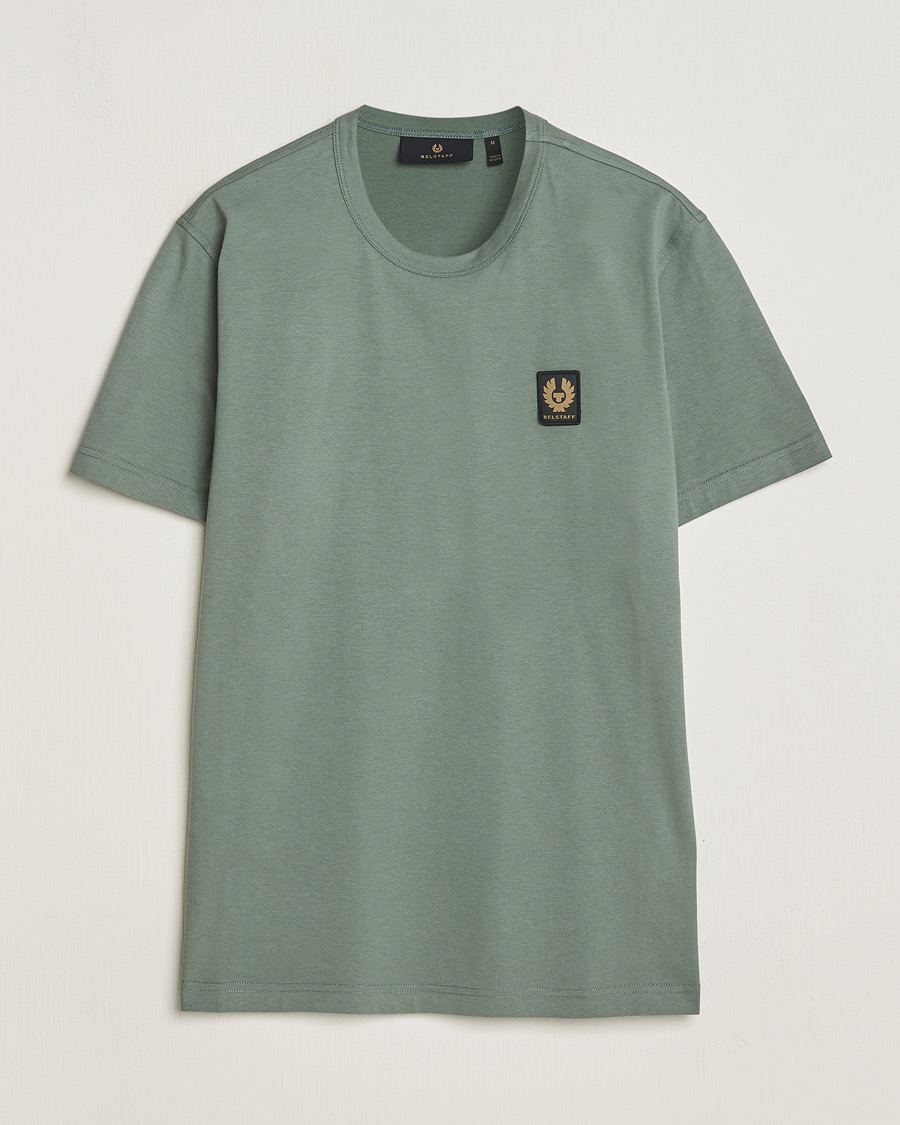 Mies | T-paidat | Belstaff | Cotton Logo T-Shirt Mineral Green