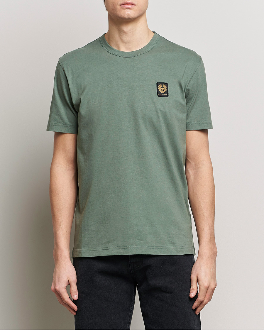 Mies | T-paidat | Belstaff | Cotton Logo T-Shirt Mineral Green