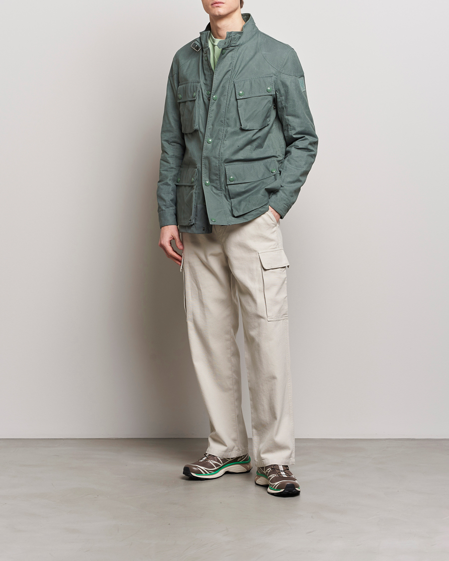 Mies | Takit | Belstaff | Landsport Dry Wax Fieldmaster Mineral Green