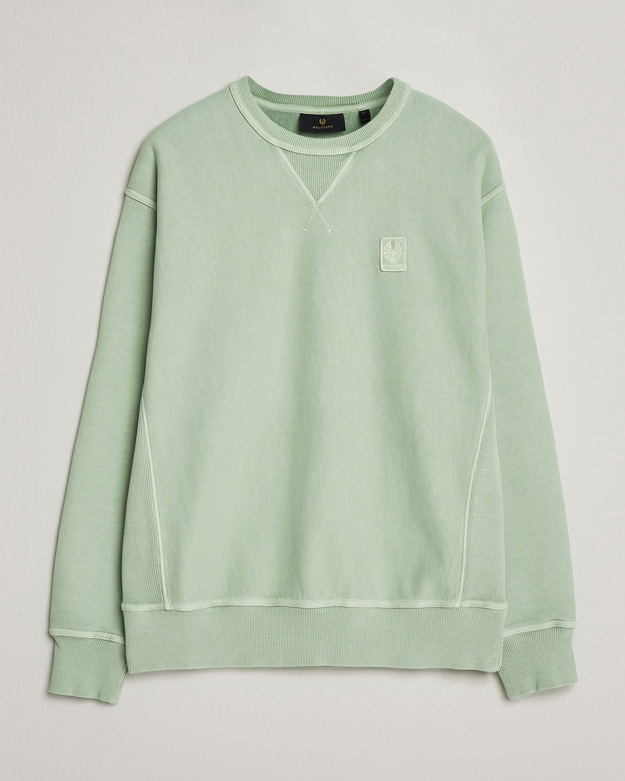Mies | Puserot | Belstaff | Outliner Cotton Crew Neck Echo Green