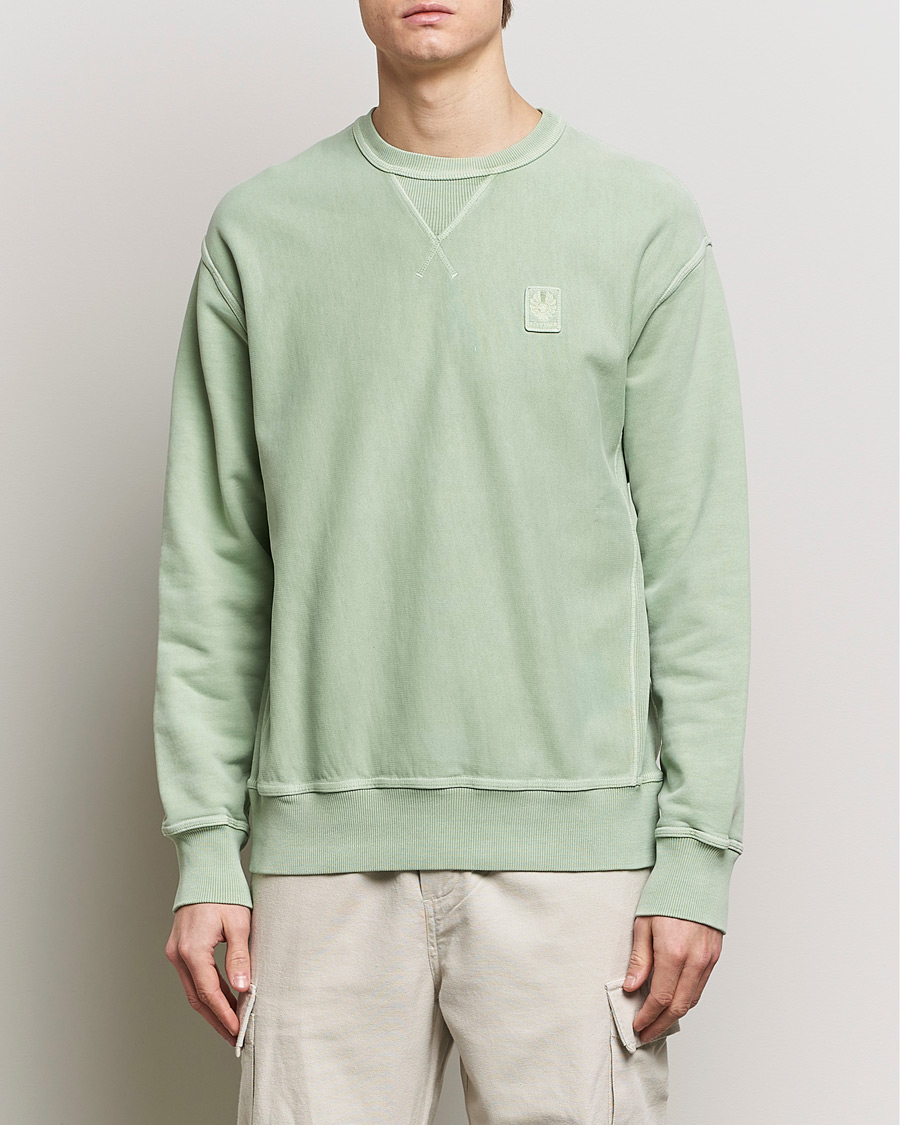 Mies | Puserot | Belstaff | Outliner Cotton Crew Neck Echo Green