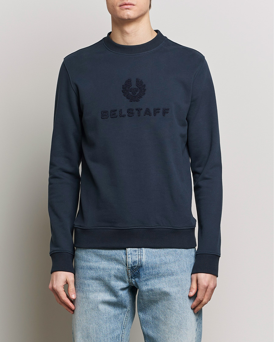 Mies |  | Belstaff | Varsity Logo Sweatshirt Dark Ink