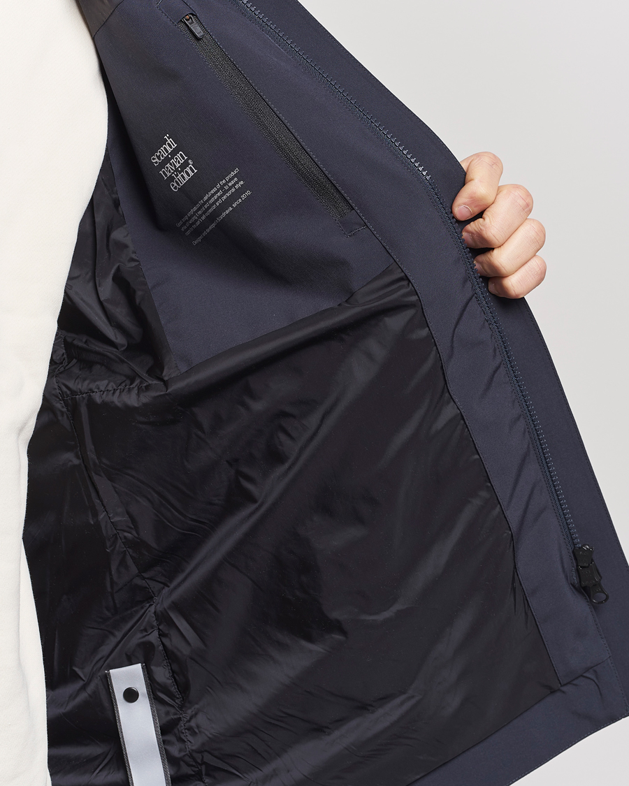 Mies | Takit | Scandinavian Edition | Range Waterproof Coat Midnight Blue