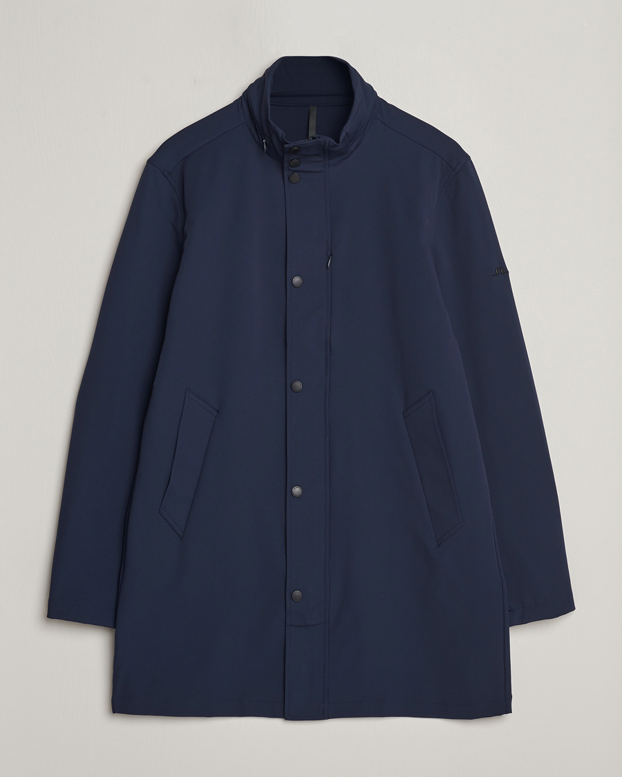 Mies | Takit | J.Lindeberg | Tepley Midlength Water Resistant Stretch Coat Navy