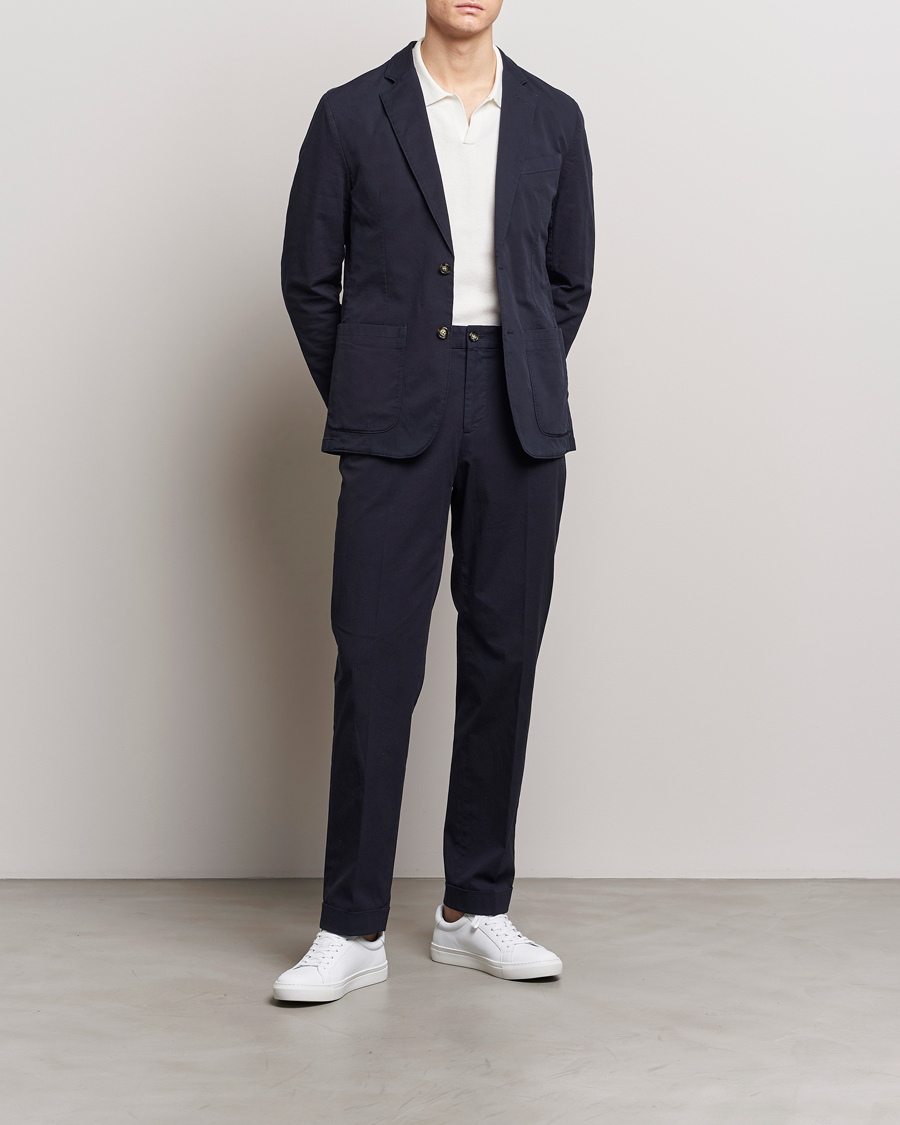 Mies | Pikkutakit | J.Lindeberg | Elton Garment Dyed Cotton Blazer Navy