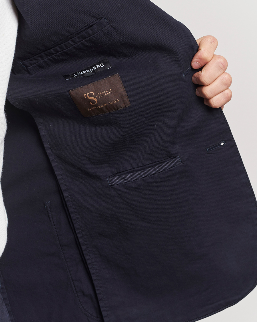 Mies | Pikkutakit | J.Lindeberg | Elton Garment Dyed Cotton Blazer Navy