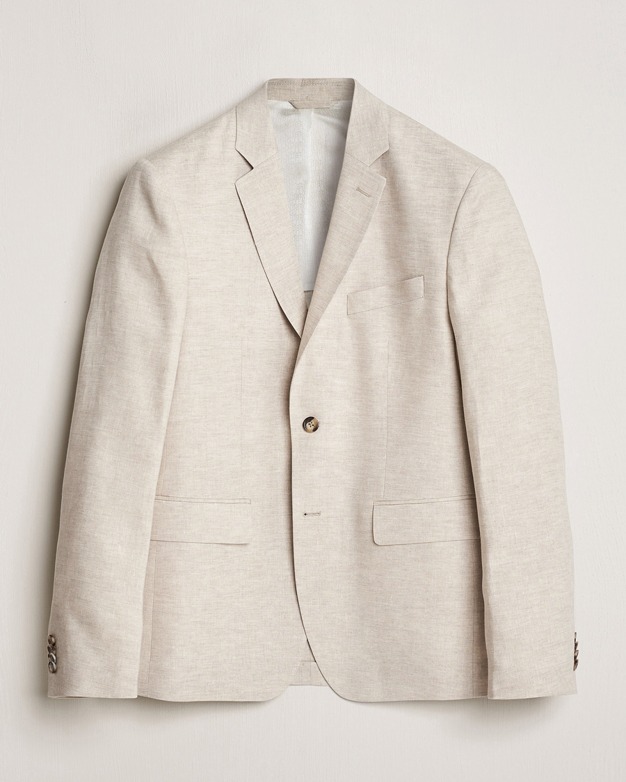 Mies | Pikkutakit | J.Lindeberg | Hopper Super Linen Blazer Moonbeam