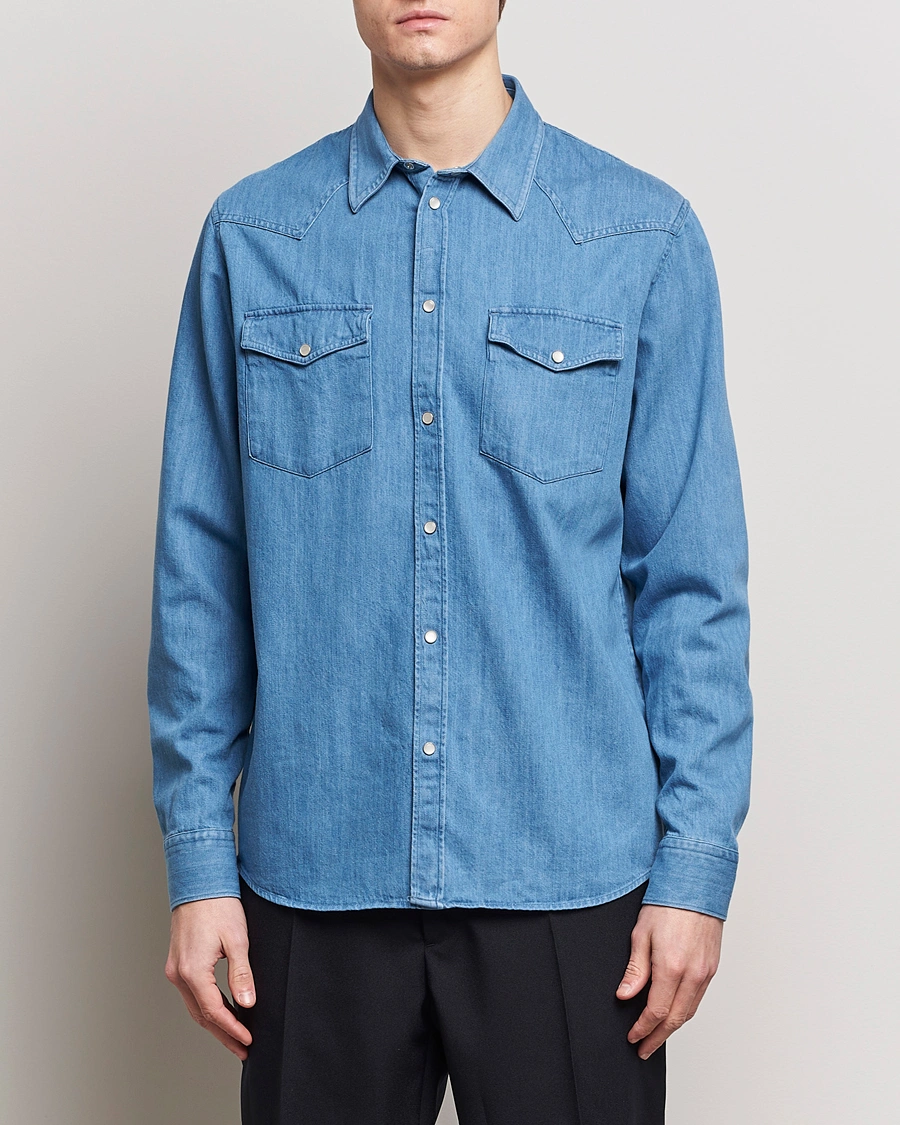 Mies | Vaatteet | J.Lindeberg | Carson Denim Shirt Bijou Blue