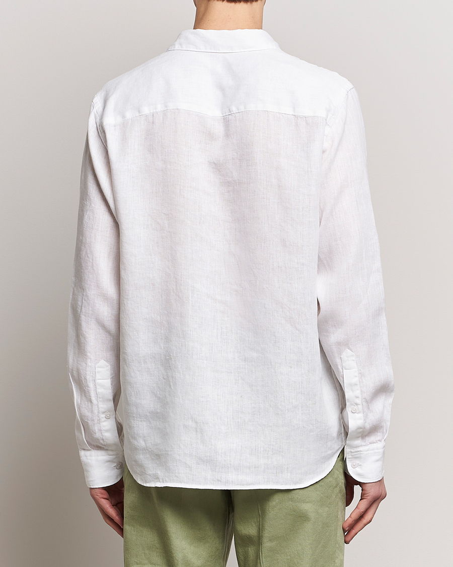 Mies | Kauluspaidat | J.Lindeberg | Regular Fit Clean Linen Shirt White