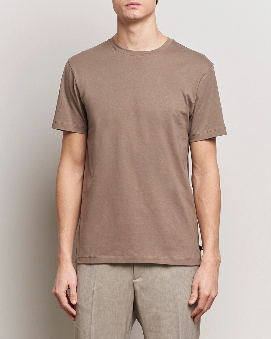 Men |  | J.Lindeberg | Sid Basic T-Shirt Walnut