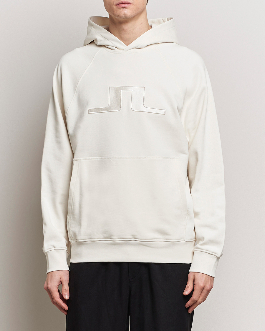 Mies | Puserot | J.Lindeberg | Callan Bridge Hoodie Cloud White