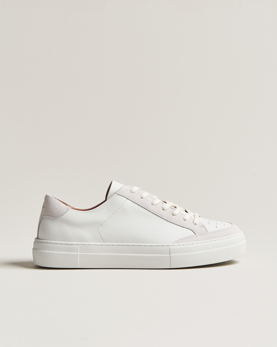 Mies | J.Lindeberg Art Signature Leather Sneaker White | J.Lindeberg | Art Signature Leather Sneaker White
