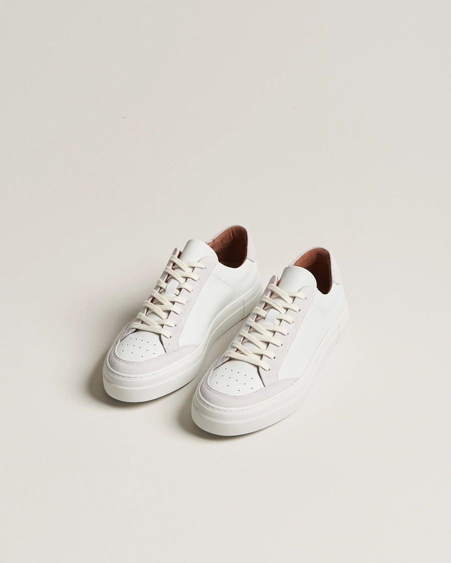 Mies |  | J.Lindeberg | Art Signature Leather Sneaker White