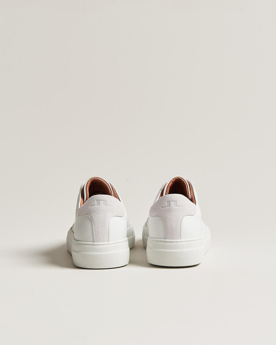 Mies | J.Lindeberg Art Signature Leather Sneaker White | J.Lindeberg | Art Signature Leather Sneaker White