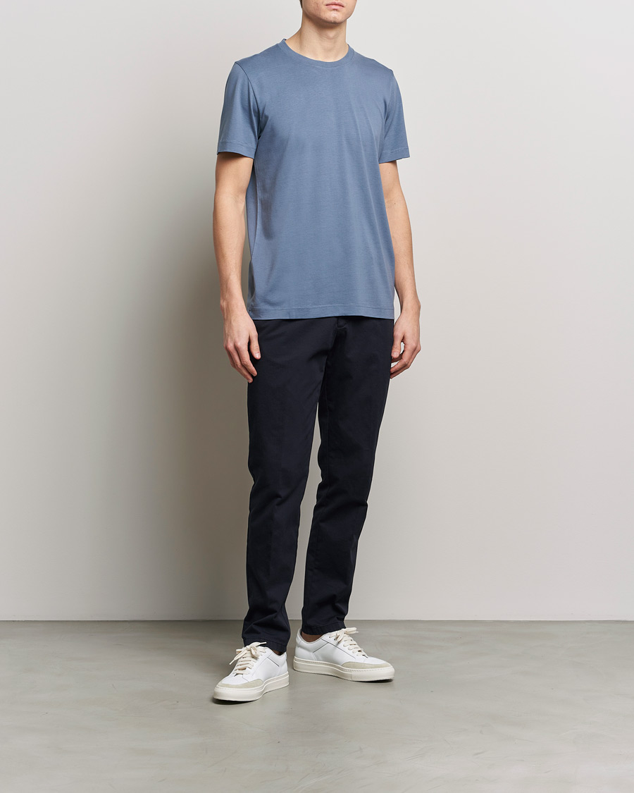 Mies | T-paidat | CDLP | Crew Neck Tee Steel Blue