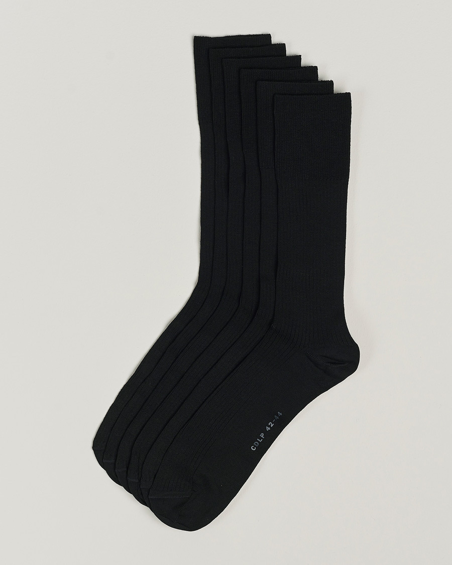 Mies | Alusvaatteet | CDLP | 6-Pack Cotton Rib Socks Black
