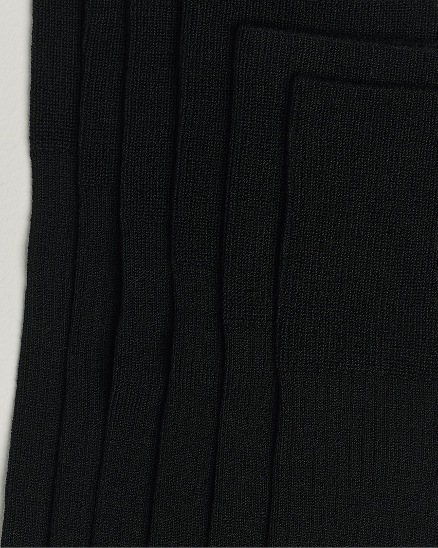 Mies | Alusvaatteet | CDLP | 6-Pack Cotton Rib Socks Black