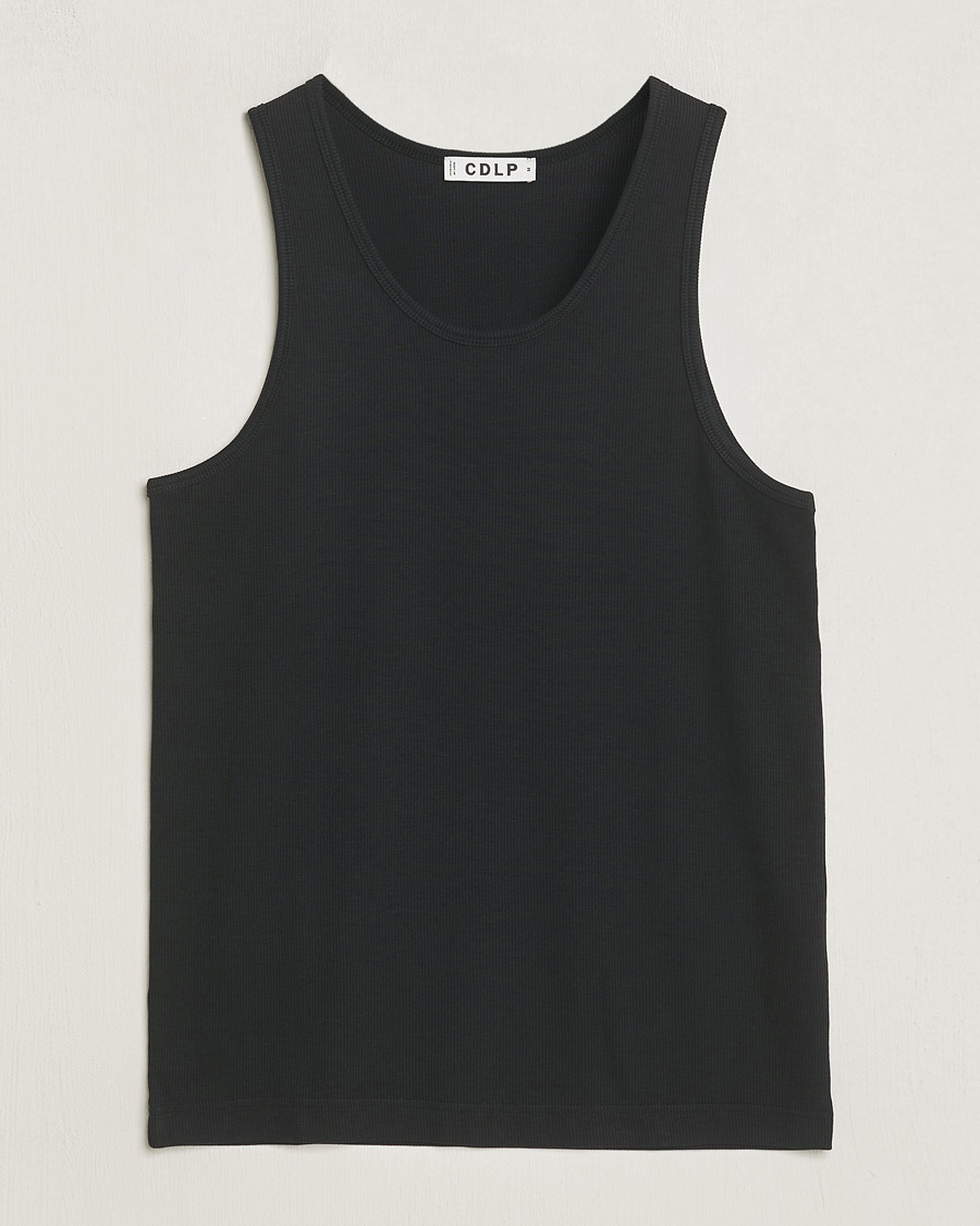 Mies | T-paidat | CDLP | Rib Tank Top Off Black