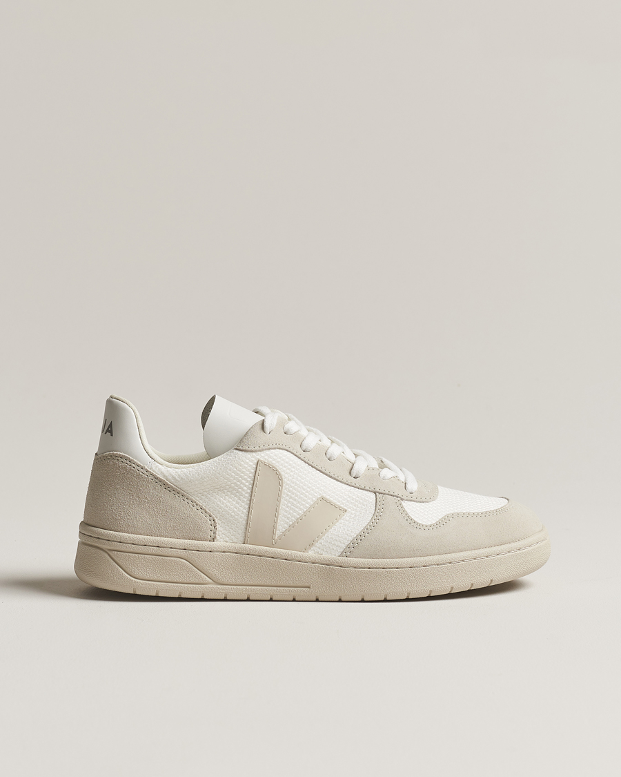 Mies | Veja V-10 Mesh Sneaker White/Natural Pierre | Veja | V-10 Mesh Sneaker White/Natural Pierre
