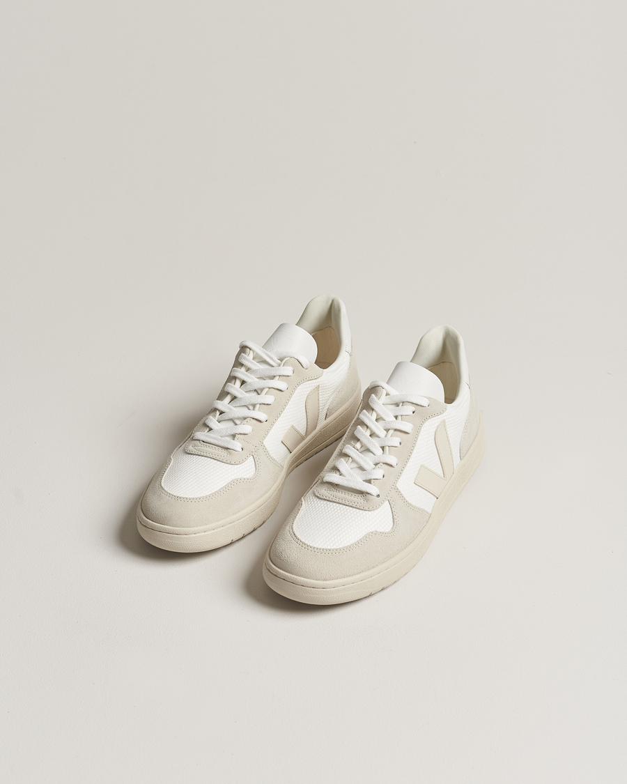 Mies |  | Veja | V-10 Mesh Sneaker White/Natural Pierre