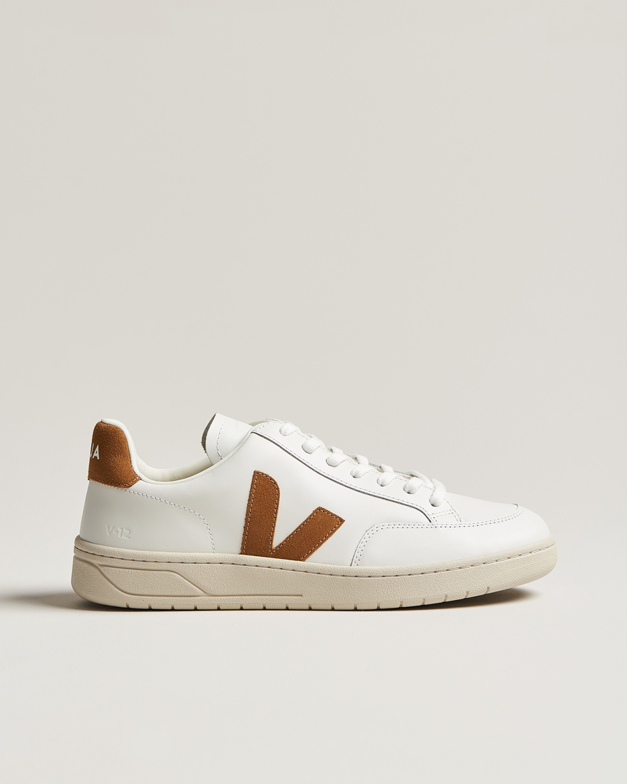 Mies | Veja V-12 Sneaker Extra White/Camel | Veja | V-12 Sneaker Extra White/Camel