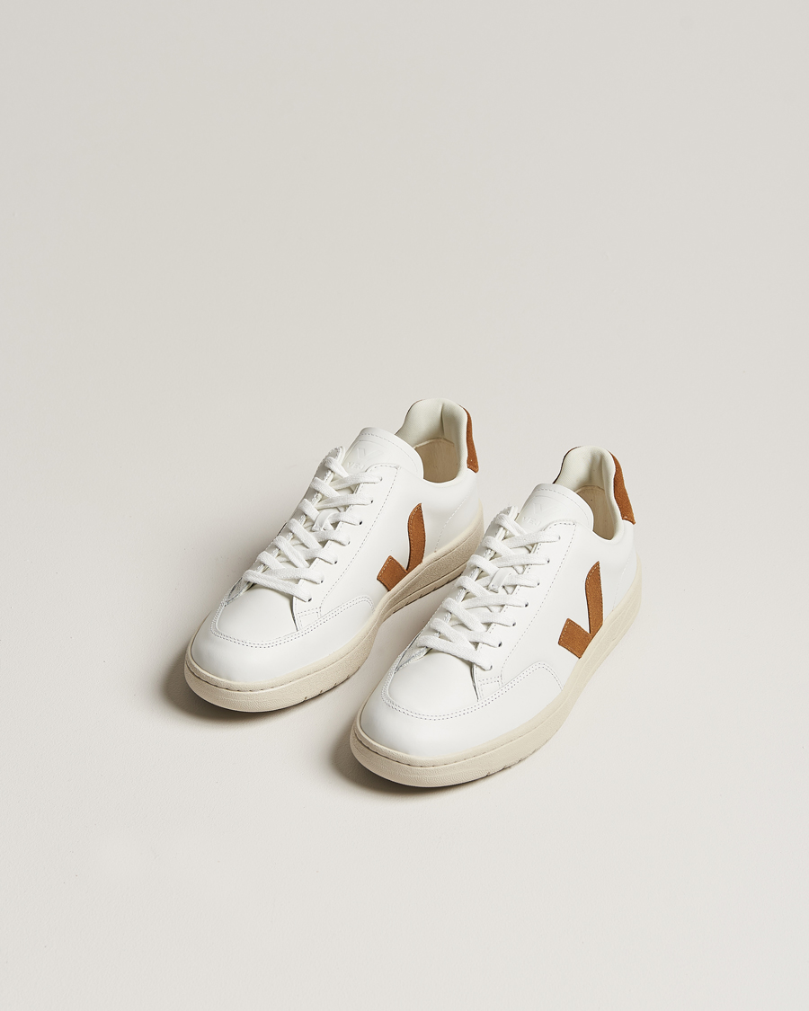 Mies | Veja V-12 Sneaker Extra White/Camel | Veja | V-12 Sneaker Extra White/Camel
