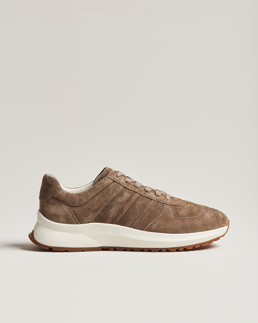 Mies | Bally Darsyl Suede Running Sneaker Deep Sepia | Bally | Darsyl Suede Running Sneaker Deep Sepia