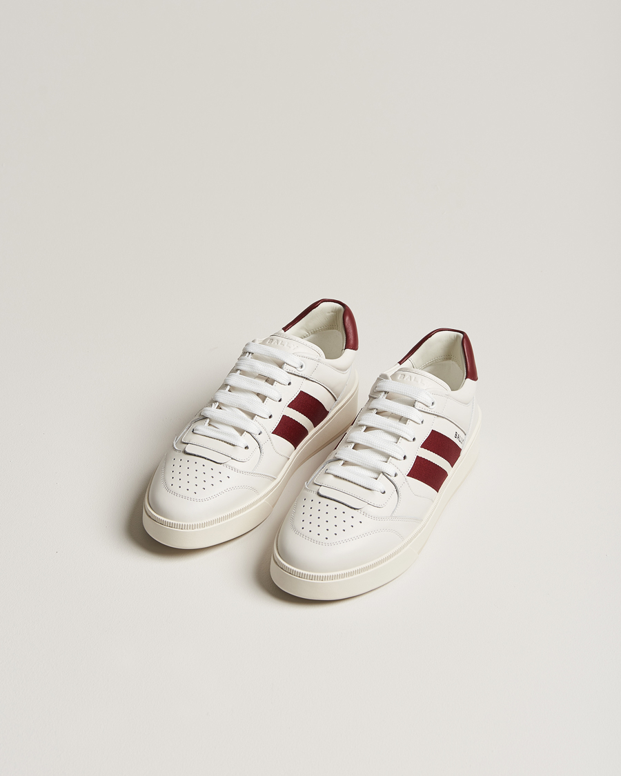 Mies | Kengät | Bally | Rebby Leather Sneaker White/Ballyred