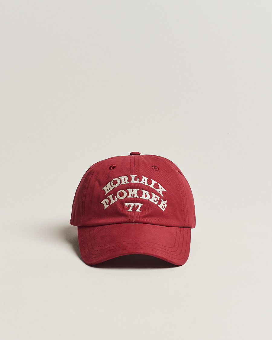 Mies | Drake's Morlaix Plombee 77 Baseball Cap Red | Drake's | Morlaix Plombee 77 Baseball Cap Red