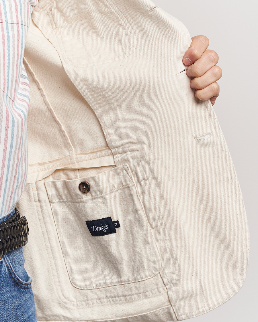 Mies | Pikkutakit | Drake's | MKIV Denim Games Blazer Ecru