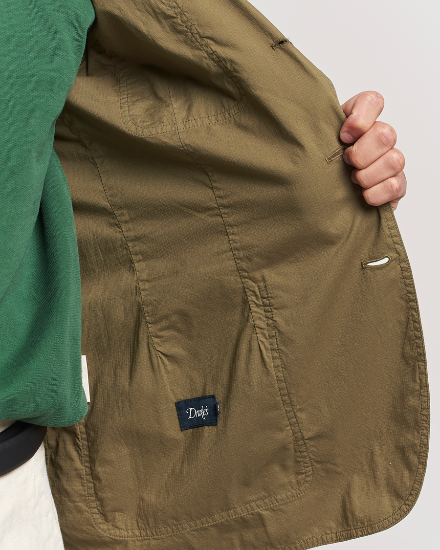 Mies | Pikkutakit | Drake's | MKVIII Lightweight Double Games Blazer Olive