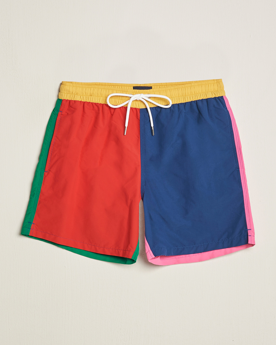 Mies | Uimahousut | Drake's | Colourblock Swimshorts Multi