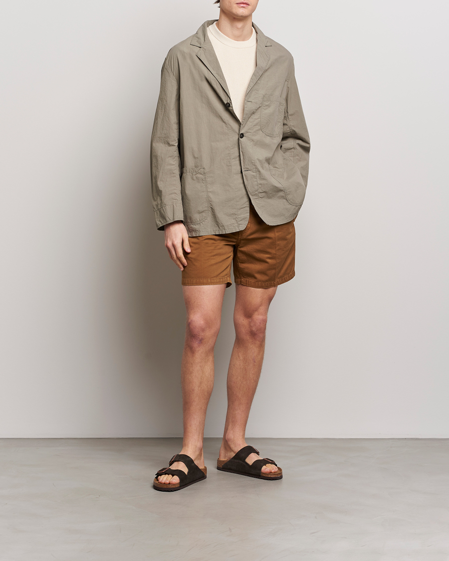 Mies | Shortsit | Drake's | Cotton Twill Chino Shorts Washed Tobacco