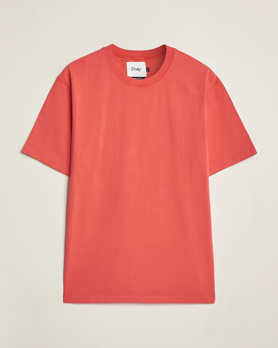 Mies | T-paidat | Drake's | Washed Hiking T-Shirt Red