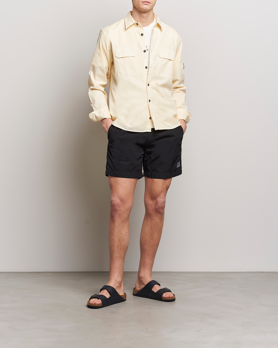 Mies | Kauluspaidat | C.P. Company | Long Sleeve Gabardine Pocket Shirt Ecru