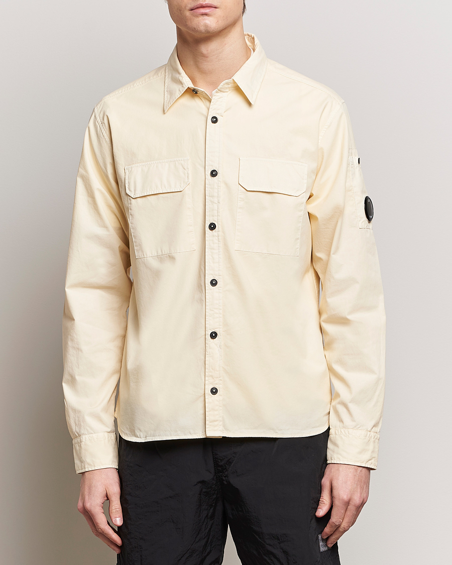 Mies | Rennot | C.P. Company | Long Sleeve Gabardine Pocket Shirt Ecru